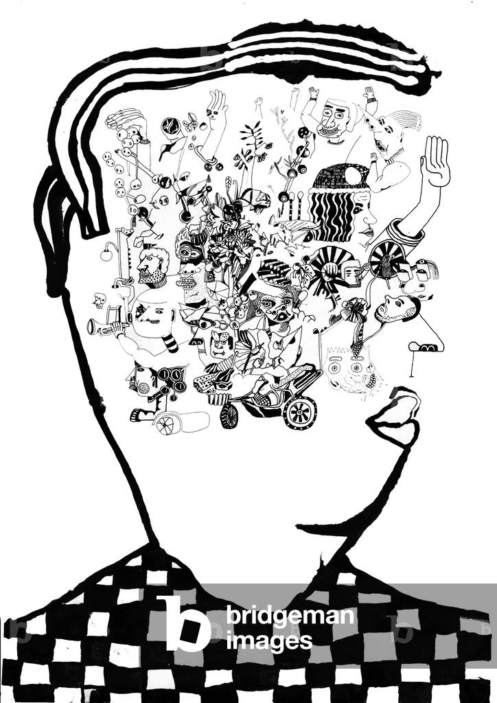 Whats In My Head, 2014 (penna e pennello)