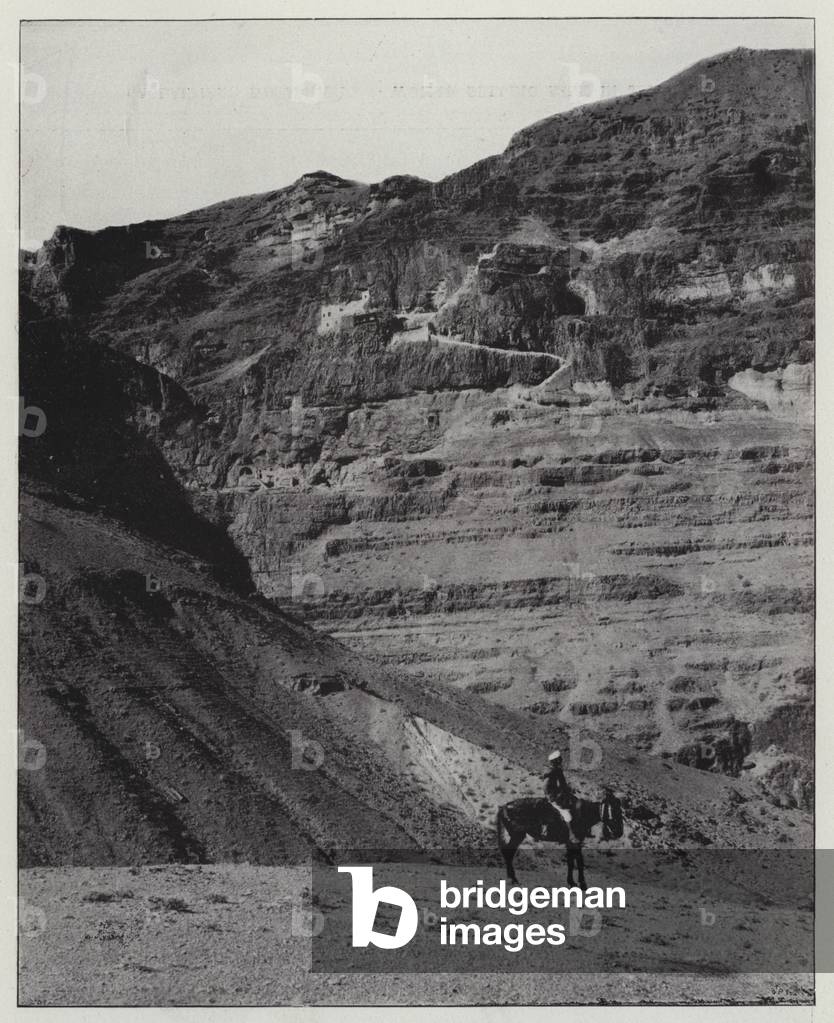 Image of Print depicting Djebel-Karantal (b/w photo) by European Photographer