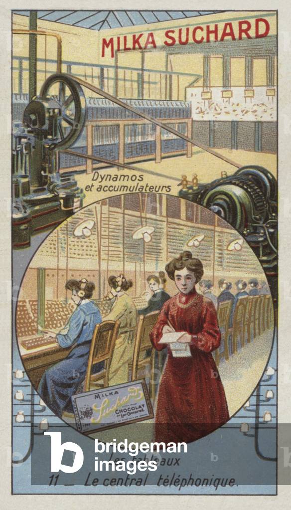 Telefonwechsel (chromolitho)