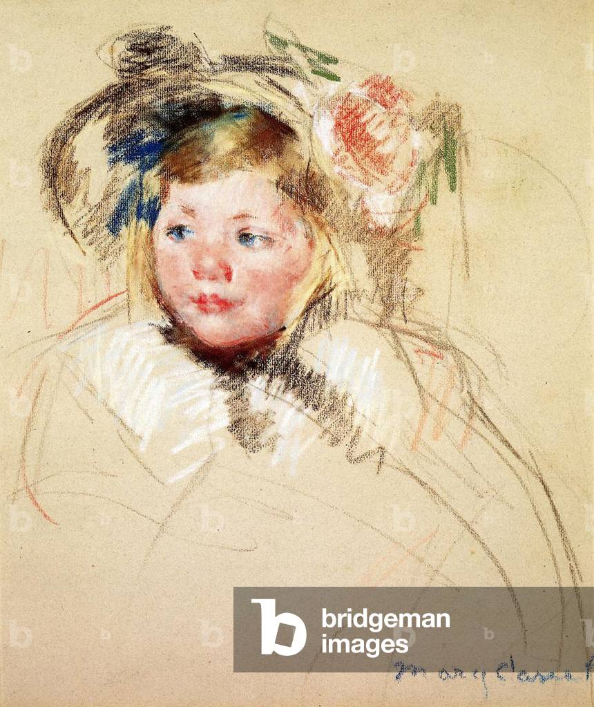 Sarah Looking Left, 1901 par Mary Stevenson Cassatt