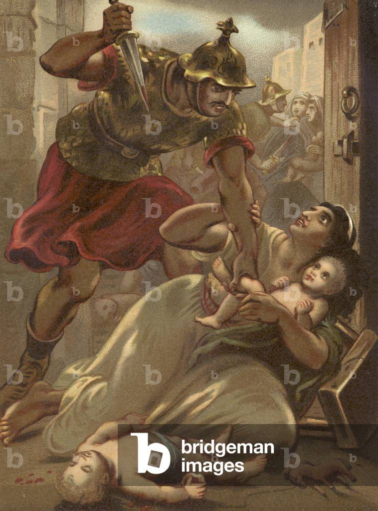 Il massacro dei bambini a Betlemme (cromolito)