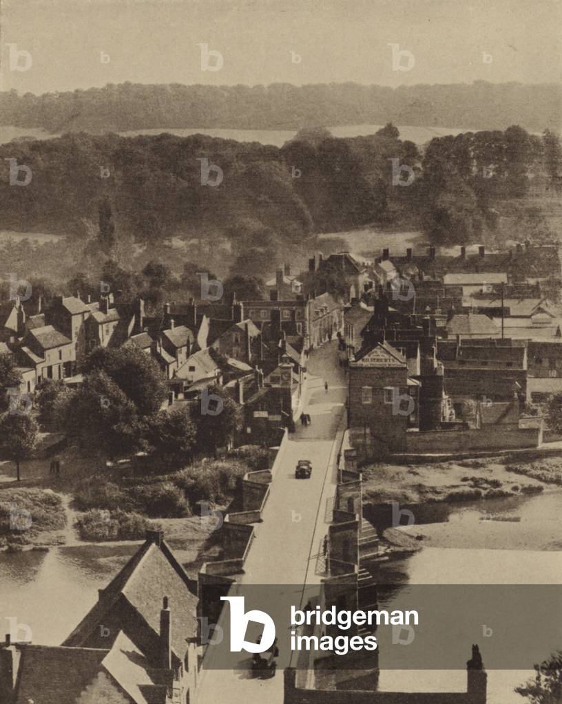 Immagine di Fotografia "Bridgnorth sul fiume Severn" 1901 di J. Dixon Scott