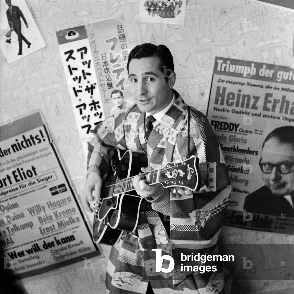 Chanteur allemand Freddy Quinn, vers 1957