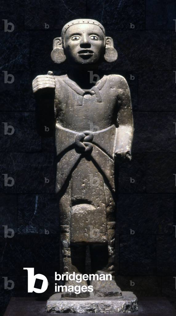 Standard Bearer, späte Post-Classic-Periode (1300-1521 n. Chr.) (Stein)