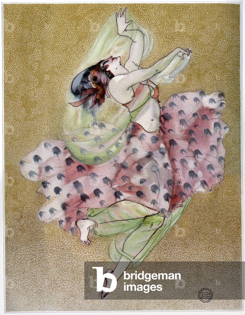 Natalia Trouhanowa, da «Le Theatre», 1911 (litografia a colori)