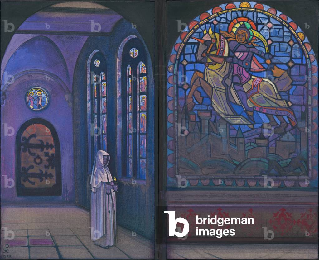 Ruhm dem Helden, Diptychon, 1933 (Tempera auf Leinwand)