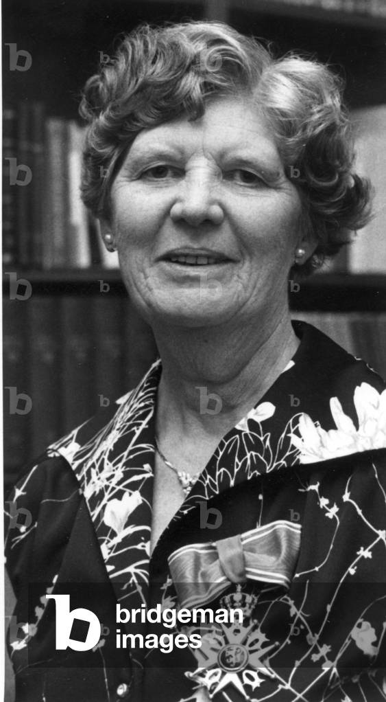 Oslo 1977. Bezirksgouverneur Ebba Lodden wird zum Ritter des Ordens von St... ernannt, 1977 (Foto)