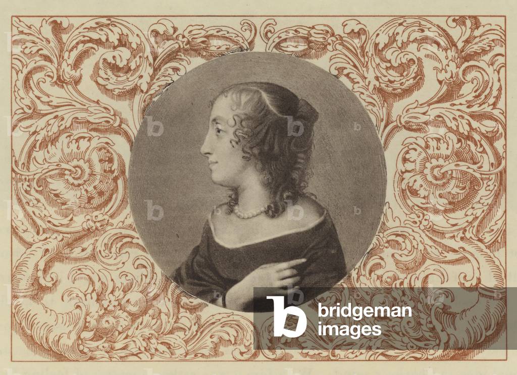 La signora Claypole (Elizabeth Cromwell), seconda figlia di Oliver Cromwell (lito)