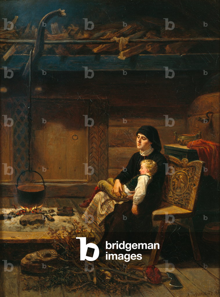 Die Witwe und ihr Sohn, 1868 (Gemälde)