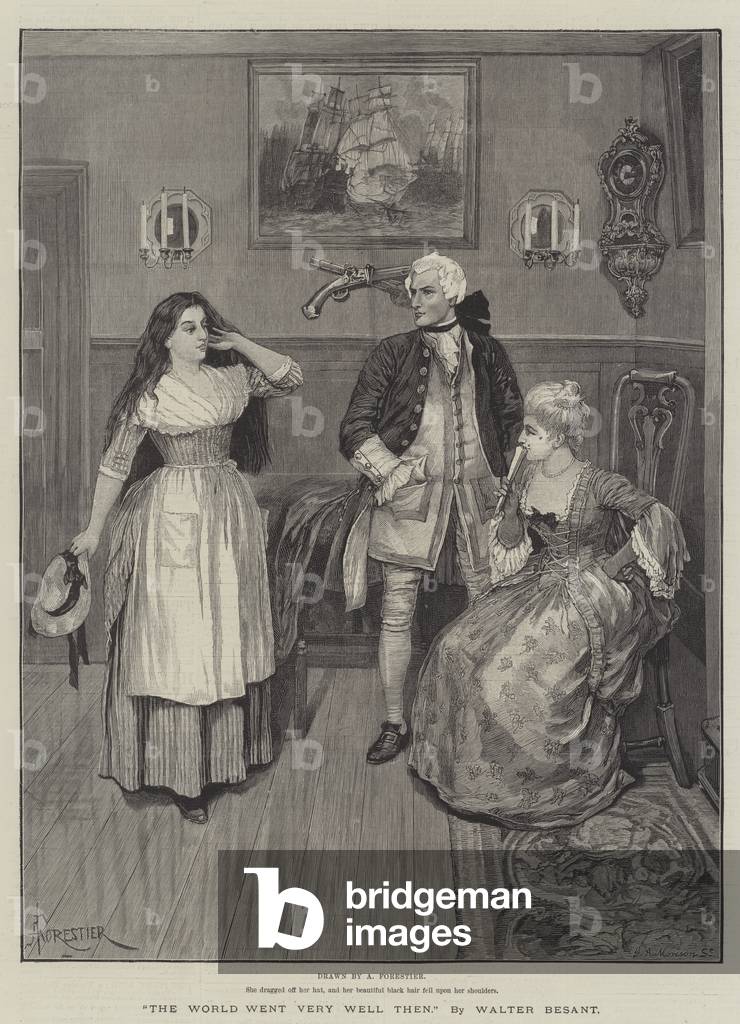 The World Went Very Well Then, by Walter Besant (engraving)