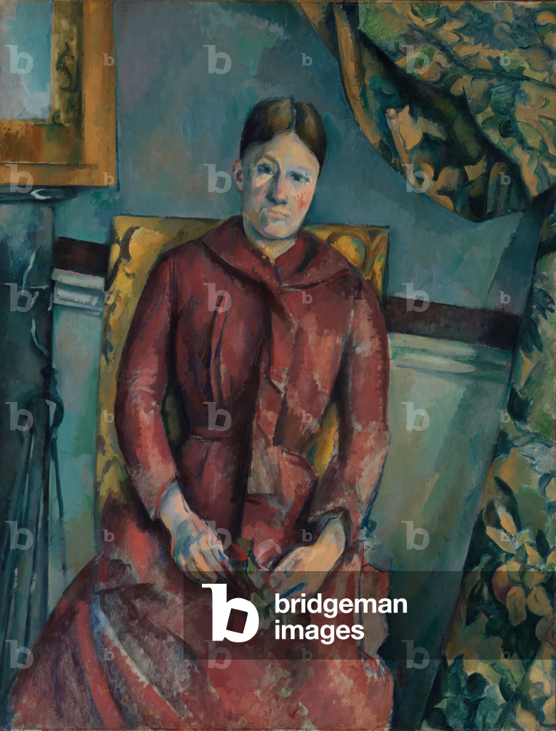 Immagine di Dipinto "Madame Cézanne in un vestito rosso" 1888 di Paul Cezanne