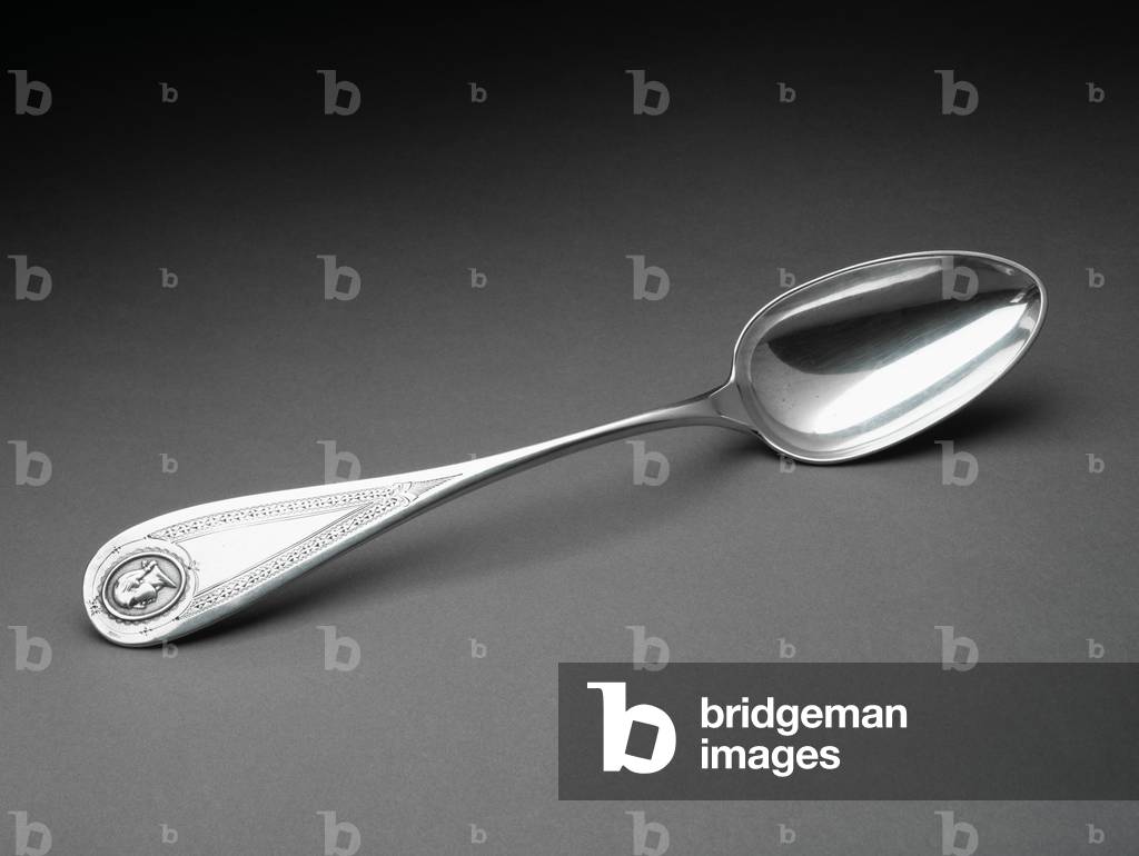 Cucchiaio da servizio, c. 1851-1889 (argento)