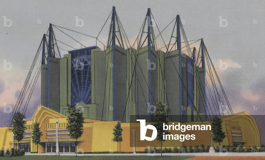 Edificio di viaggi e trasporti al secolo di progresso