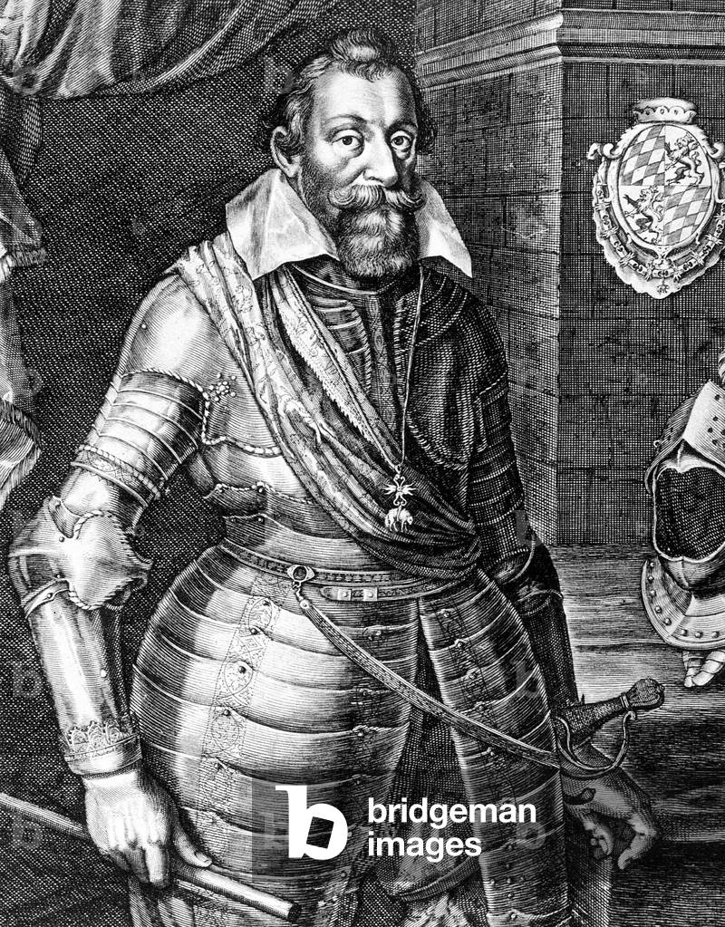 Bild von Fotografie "Kurfürst Maximilian I. von Bayern" 1573, b/w
