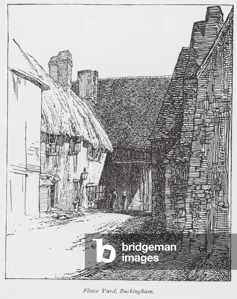 Bild von Druck "Fleece Yard" 1901 von Frederick Landseer Maur Griggs
