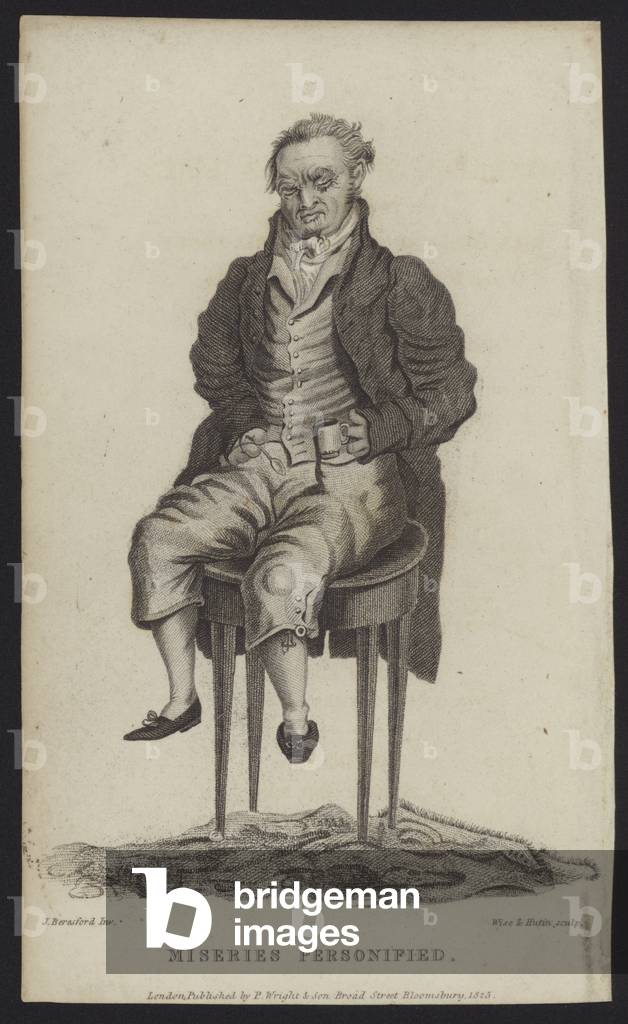 Miseries Personified (engraving) by English Artist