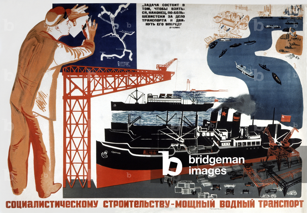 Seeverkehr in der UdSSR, ca. 1930 (Poster)