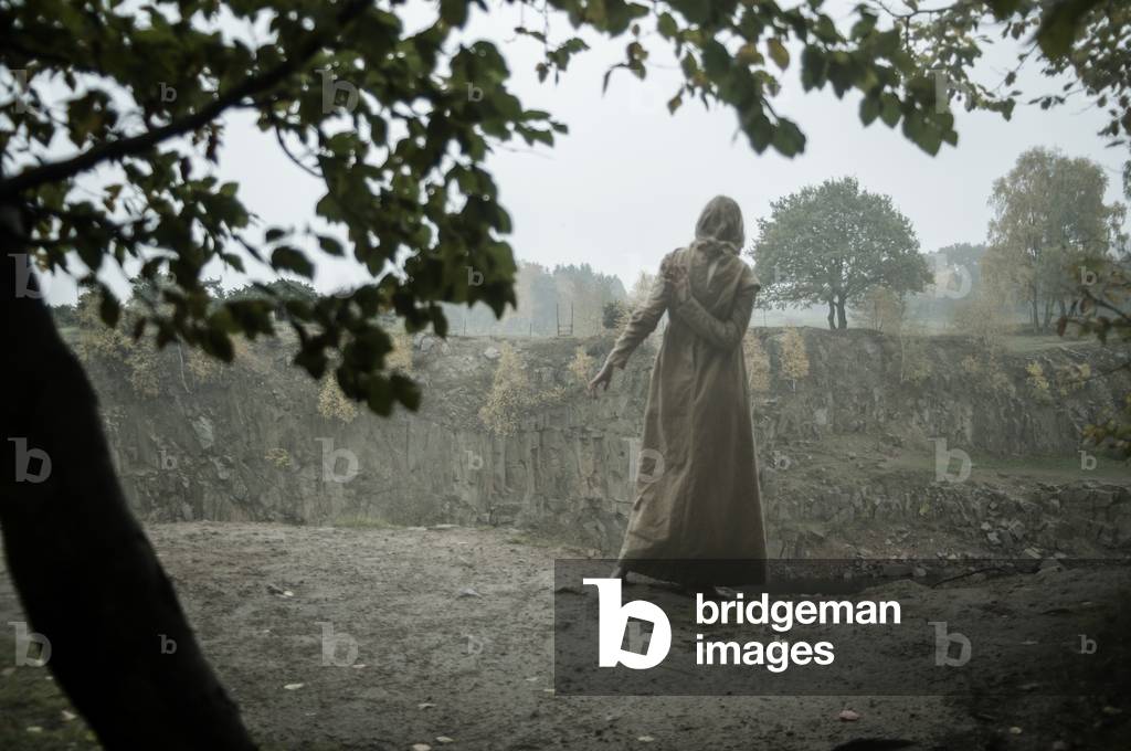 Sofia an den Klippen, 2016 (Siebdruck)