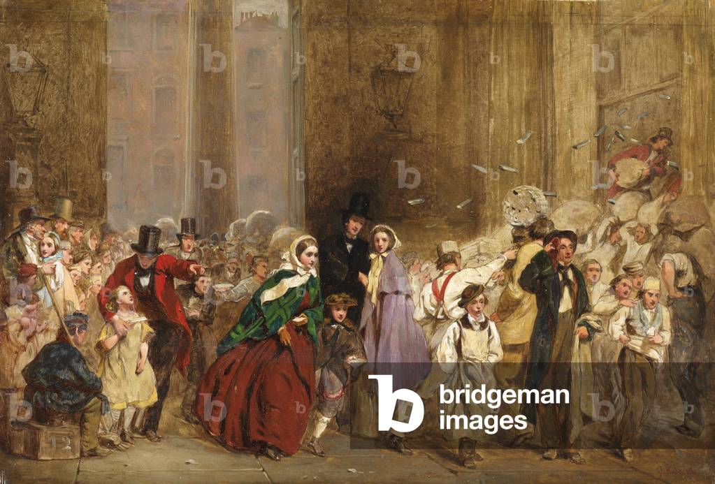 Un schizzo per il generale ufficio postale, un minuto a sei, 1860 (olio su tavola)