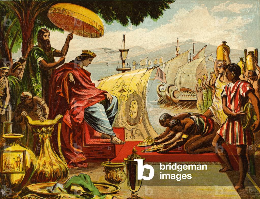 Salomo in seiner Herrlichkeit (chromolitho)