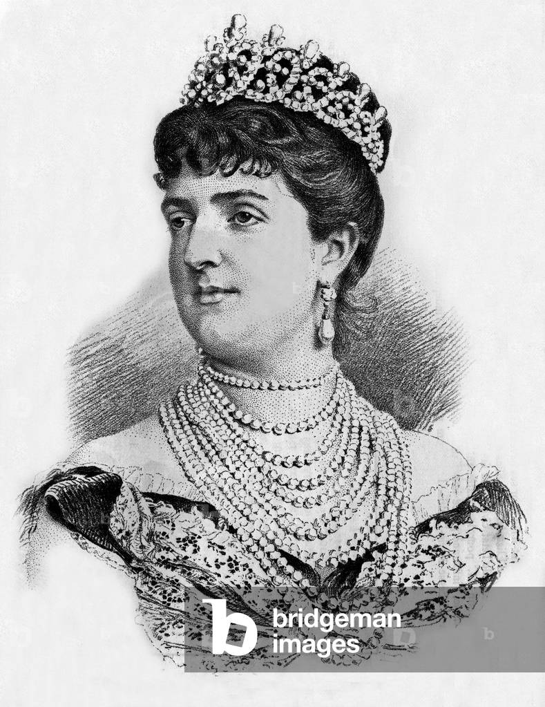 Marguerite de Savoie, 19th century (engraving)