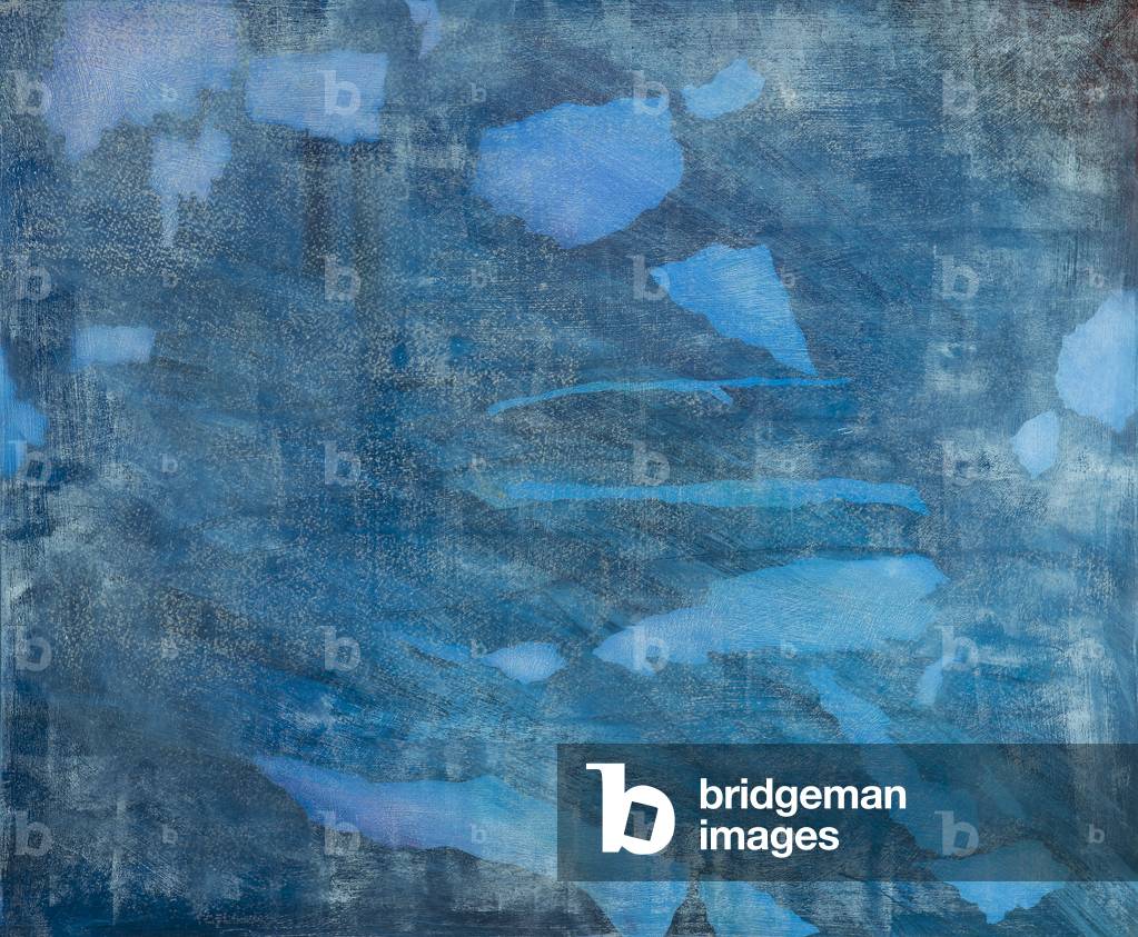 Immagine di Dipinto "Blue Journey" 2012 di Hermione Carline, b/w