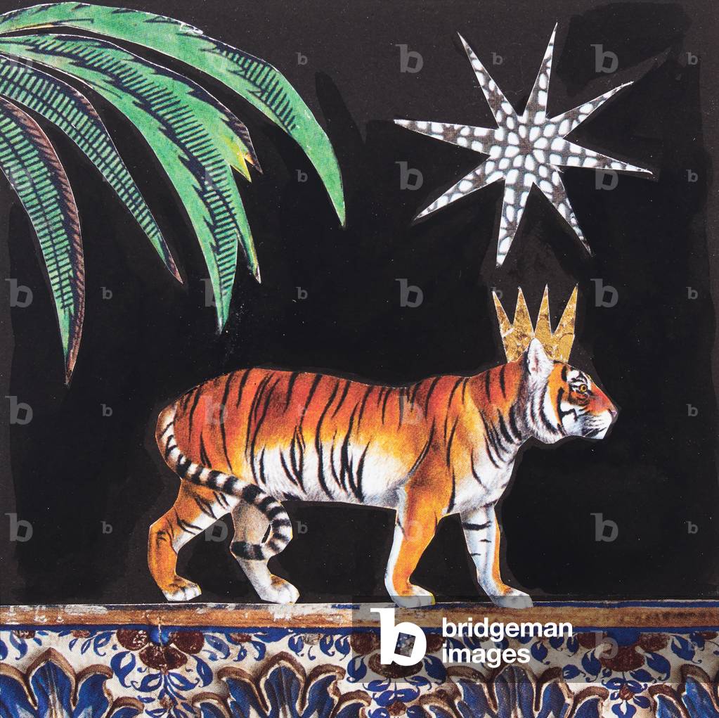 King Tiger (collage) par Genevieve French