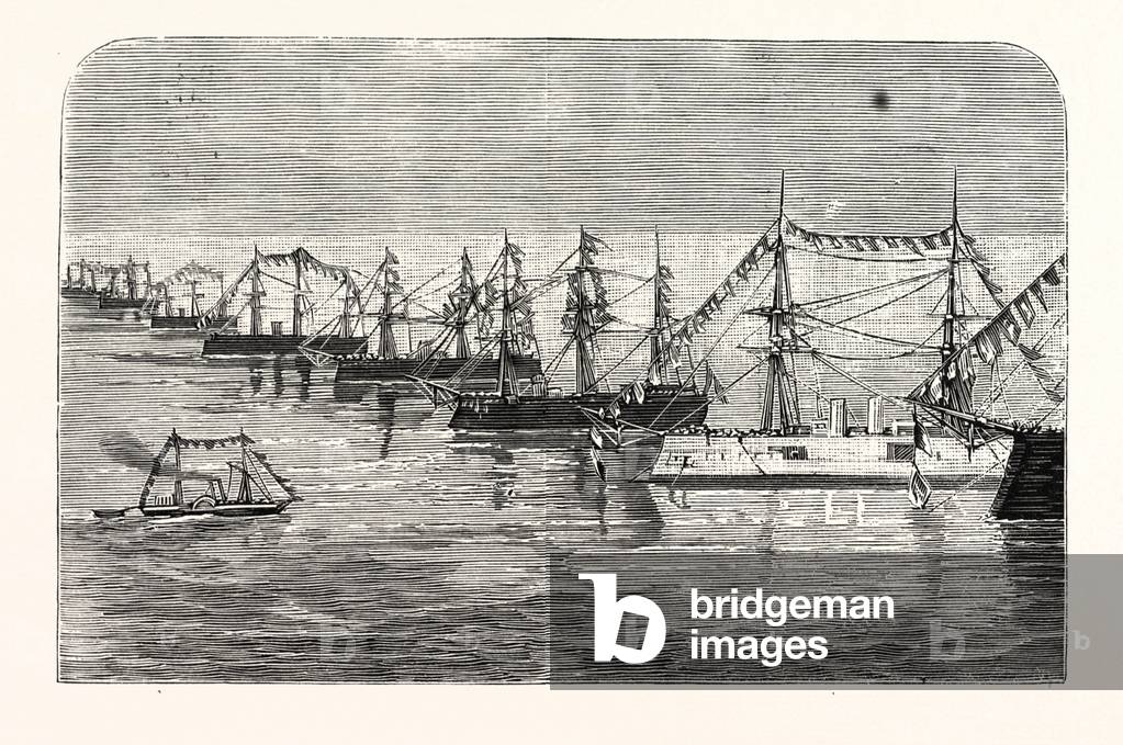 L'Adriatique : Le Prince du Monténégro visite la flotte alliée., 1872