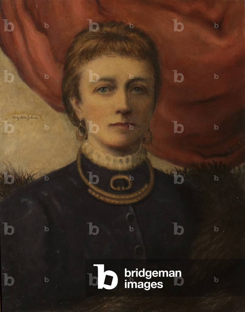 Immagine di Dipinto "Elisabetta Johnes" di George Frederick Watts, b/w