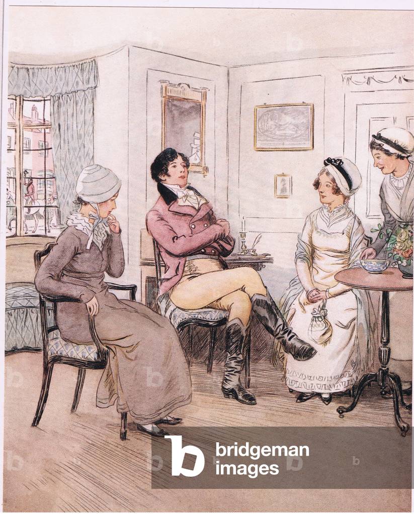 Image of Print depicting Valentine: "I regret that they are out by Hugh Thomson