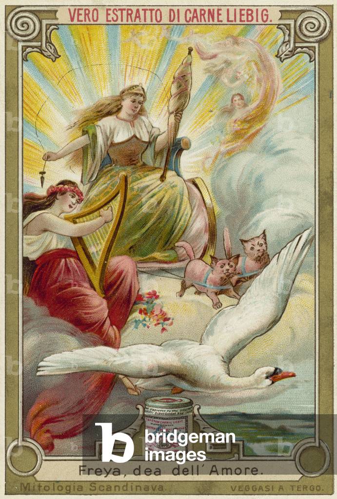 Freyja, dea dell'amore (chromolito)