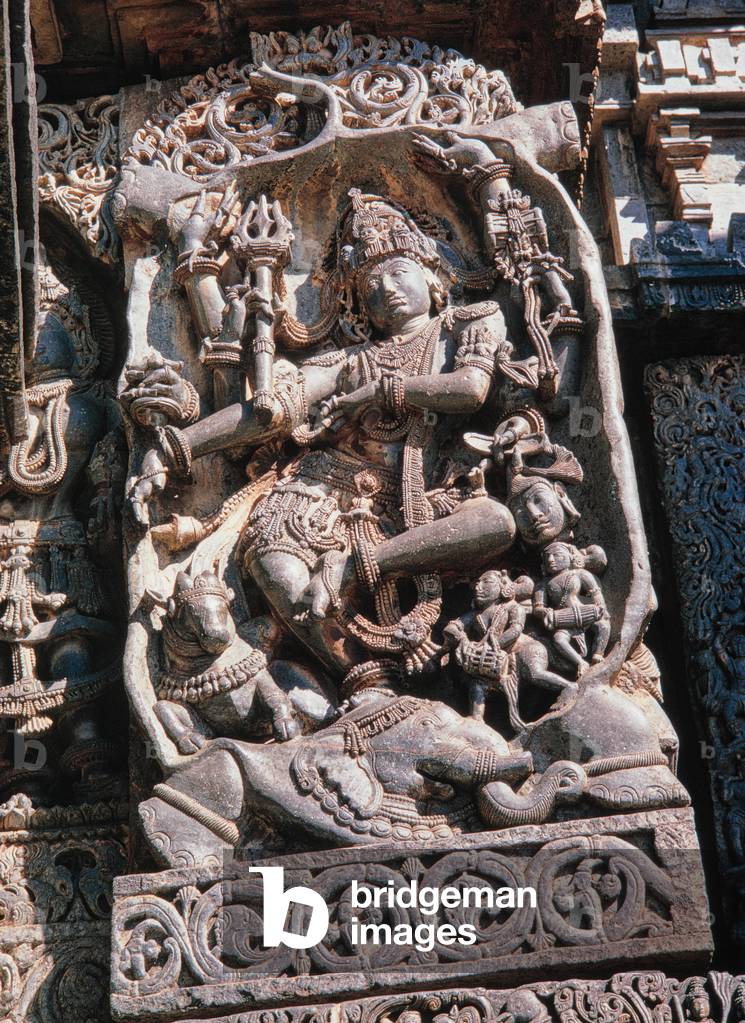 Danza di Siva Nataraj, Tempio Hoysala Siva, Halebid (Halebidu), Karnataka, India, XII secolo, 1970 (foto)