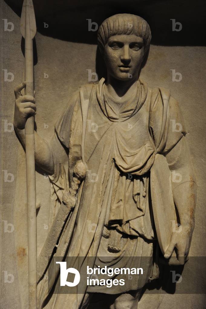 "Legionario romano. Rilievo. II secolo d.C."