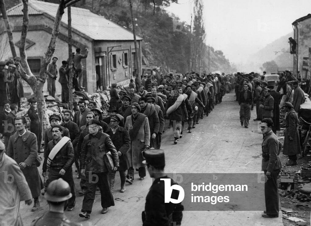 Immagine di Fotografia "Combattenti rossi spagnoli in Francia" 1939, b/w
