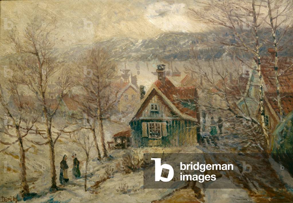 "Küstenlandschaft mit Haus" von Carl-Edvard Diriks