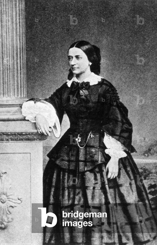 Immagine di Fotografia "Clara Schumann (foto in b/n)" 1870, b/w