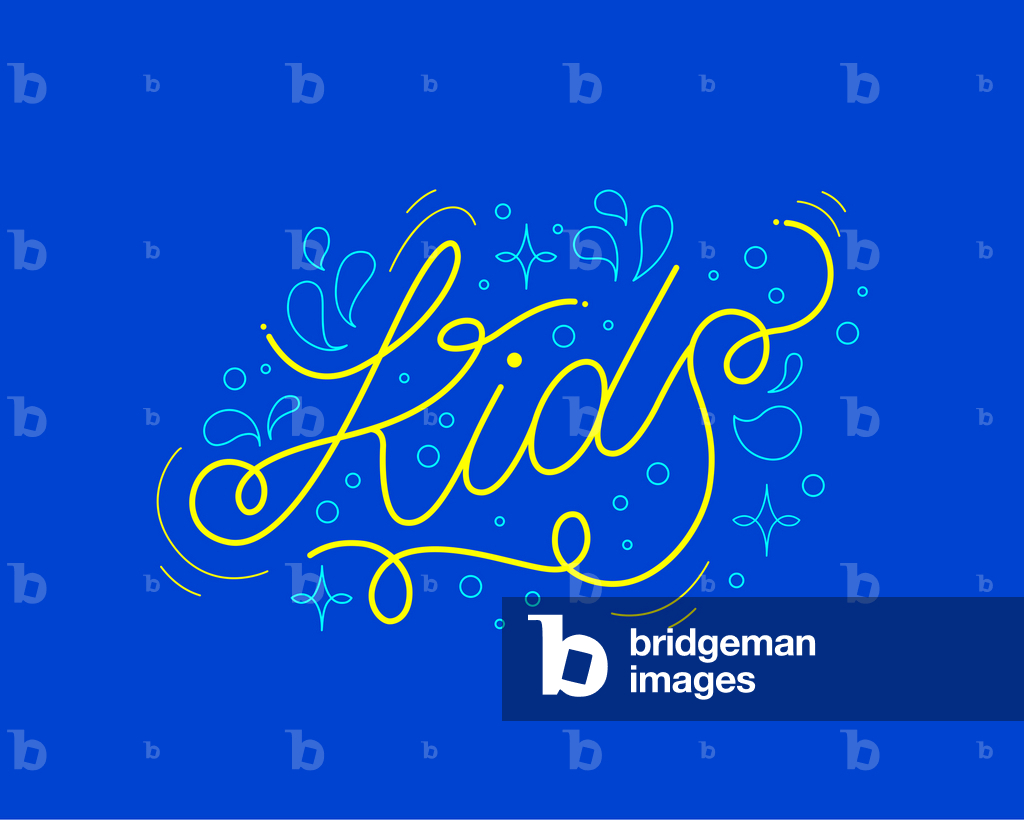 Bild von Digitale Kunst "KIDS PLAYFUL LETTERING" 2025 von Guillaume Laserson