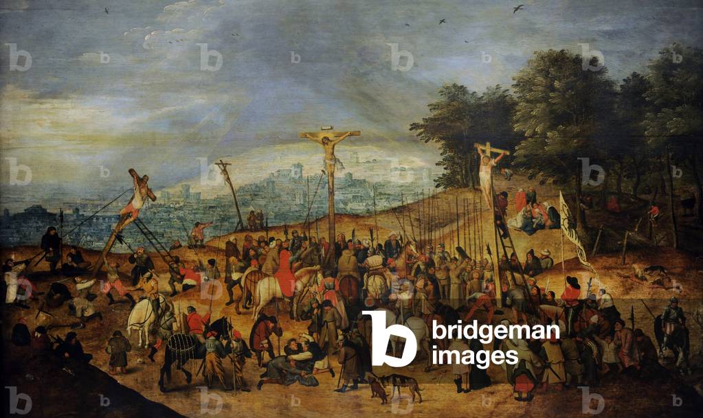 Die Kreuzigung oder der Kalvarienberg, 1617, von Pieter Brueghel dem Jüngeren.