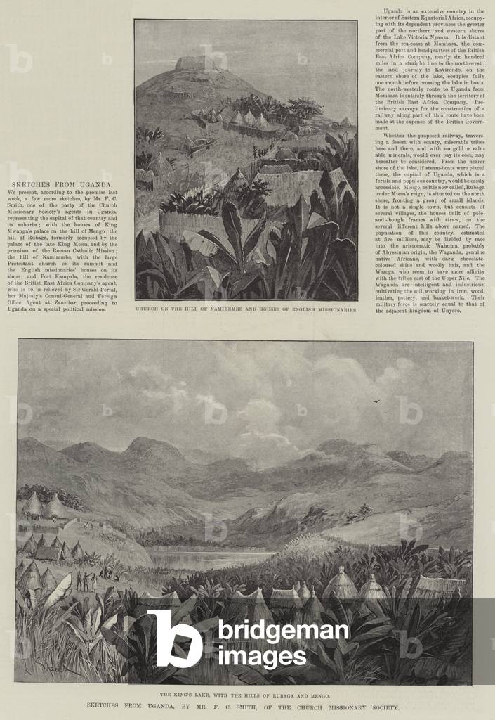 "Schizzi da Uganda (incisione)" 1892 di Lancelot Speed
