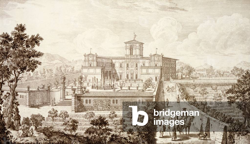 View of the Villa di Montughi, from 'Views of Tuscany' by Giuseppe Bouchard, published 1744-57 (engraving)