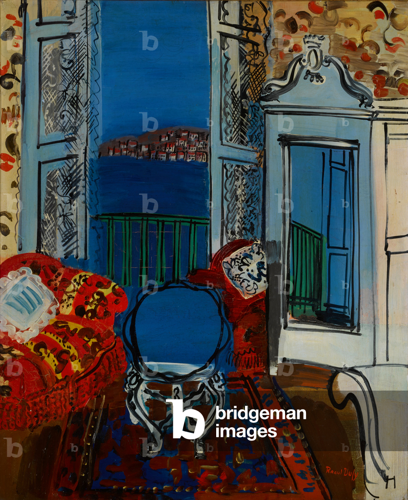 Das offene Fenster in Nizza, 1928 (Öl auf Leinwand)