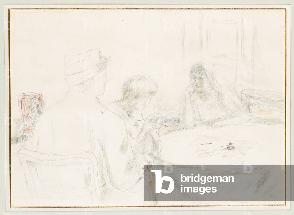 Immagine di Disegno "Le blessé dans sa famille" 1915 di Pierre Bonnard