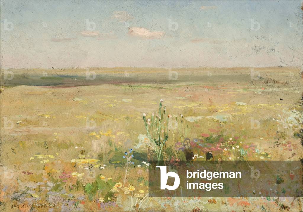 Bild von Gemälde "Steppe" 1900 von Jan Stanislawski