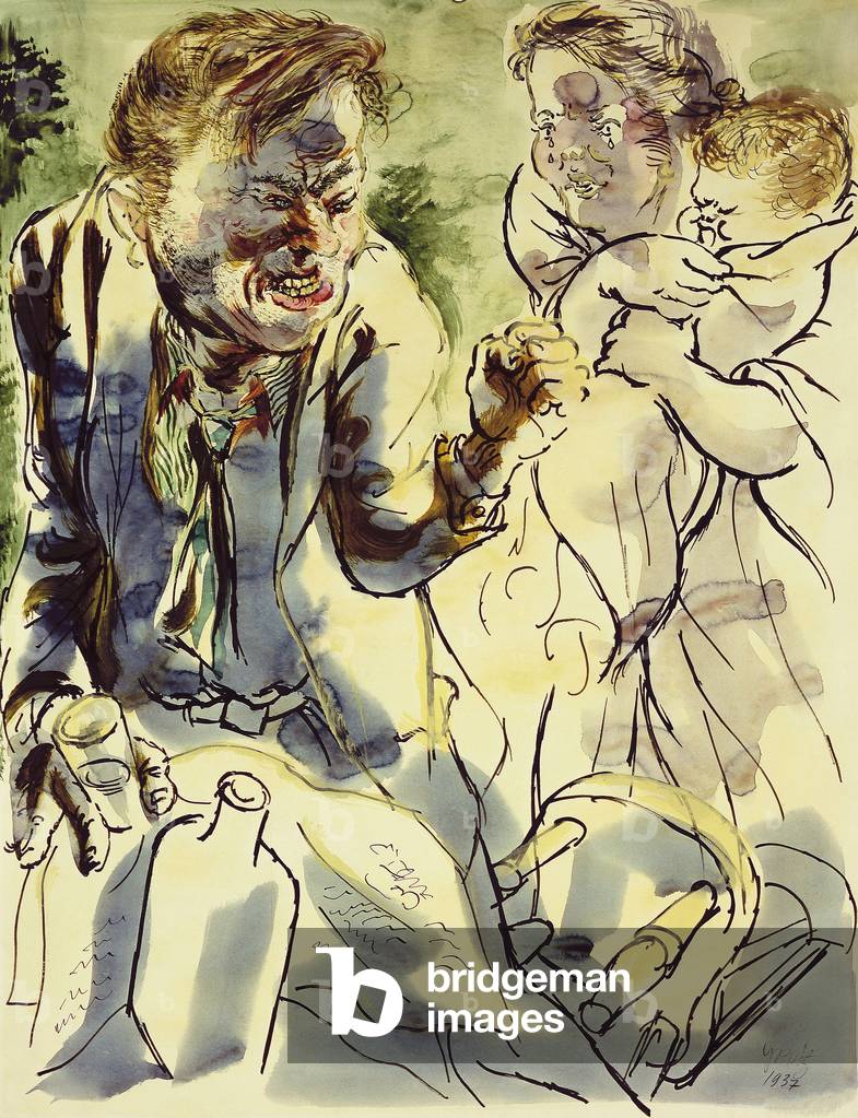 "Una storia triste; Eine Traurige Geschichte", 1937 di George Grosz