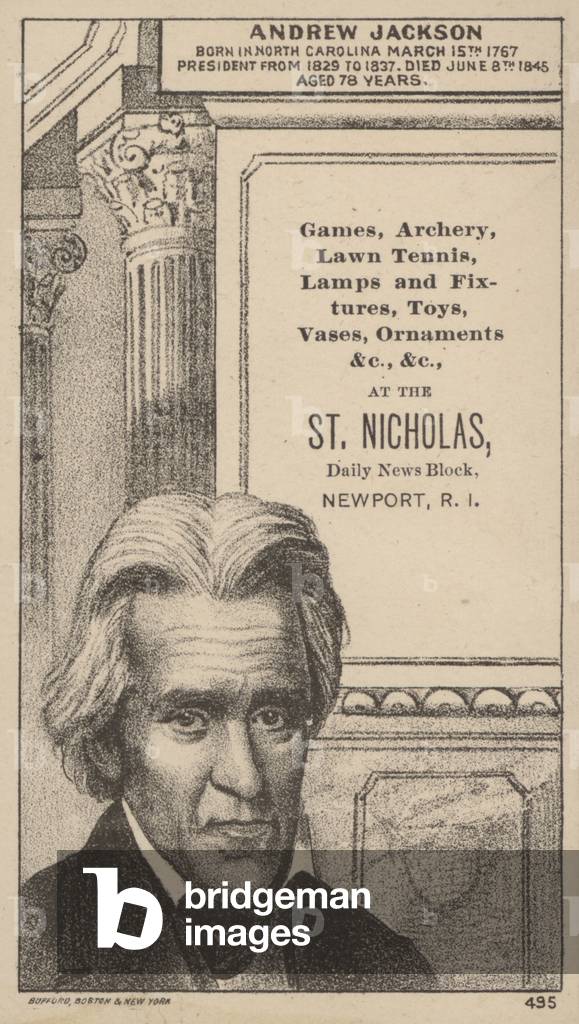 Image de Estampe représentant Andrew Jackson (lithos) 1801 par American School, b/w