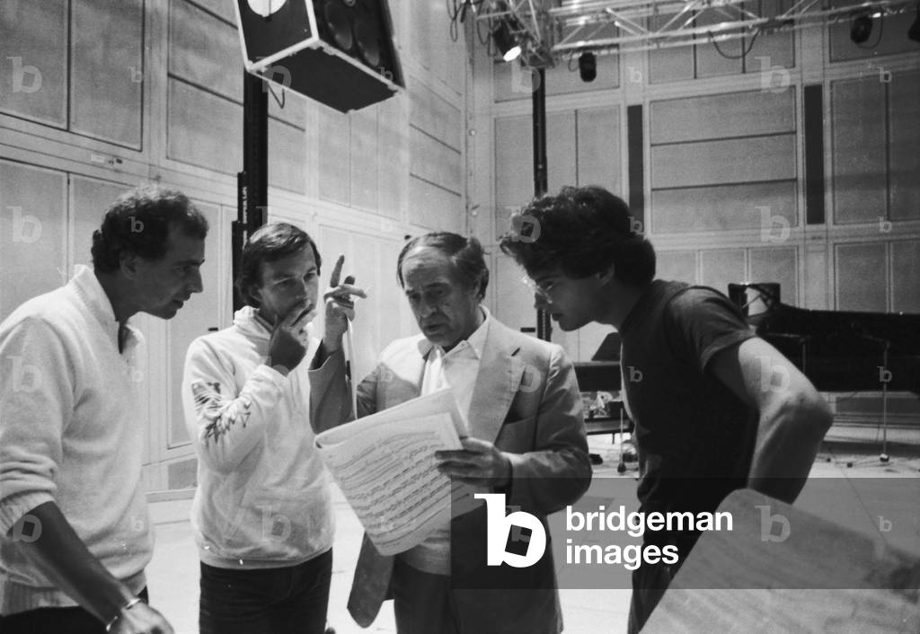 Pierre Boulez prova 'Repons' a Ircam, 1984