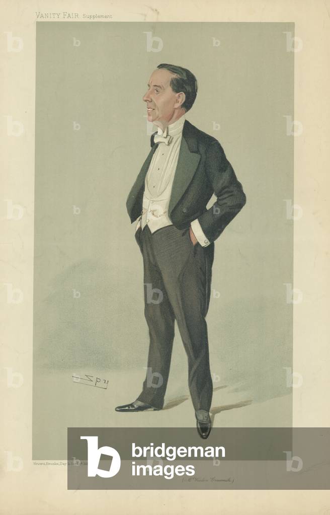 "Herr Weedon Grossmith (Farblitho)" von Leslie Matthew Ward