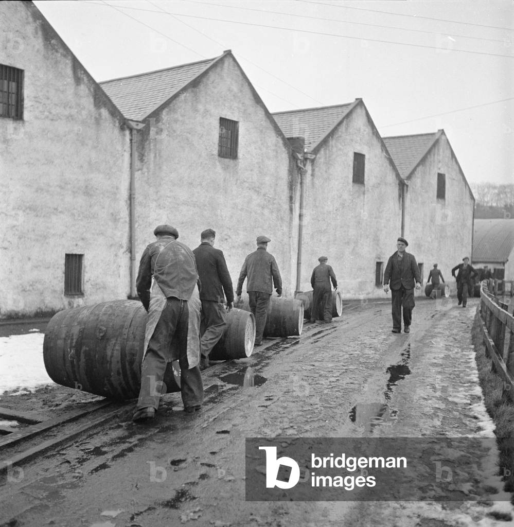 Image of Glen Grant Distillery Rothes. The steel pipe crossing over the