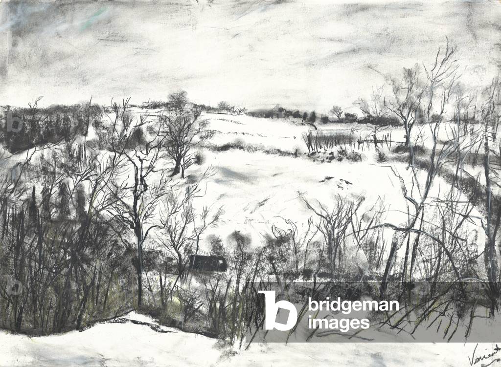 "Snow over land a Osmotherley" 1997 di Vincent Alexander Booth