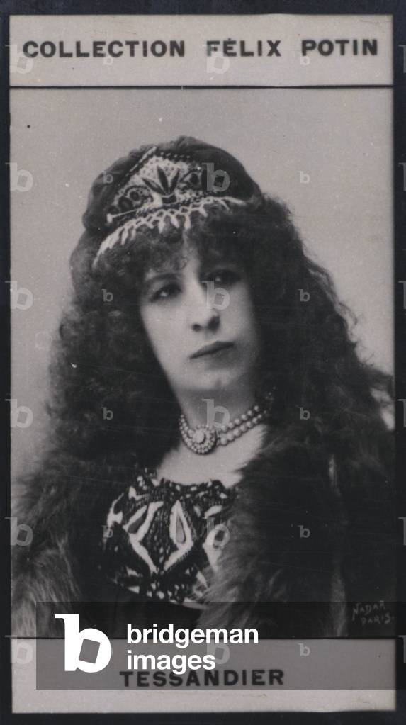 Image of Print depicting Madame Aimee Tessandier (1851) (b/w photo) by Paul Nadar